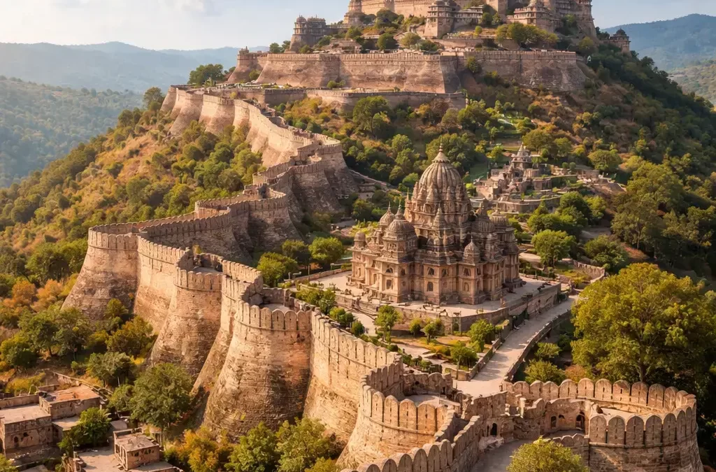 Kumbhalgarh Fort Rajasthan showcasing massive walls and historic Rajput architecture