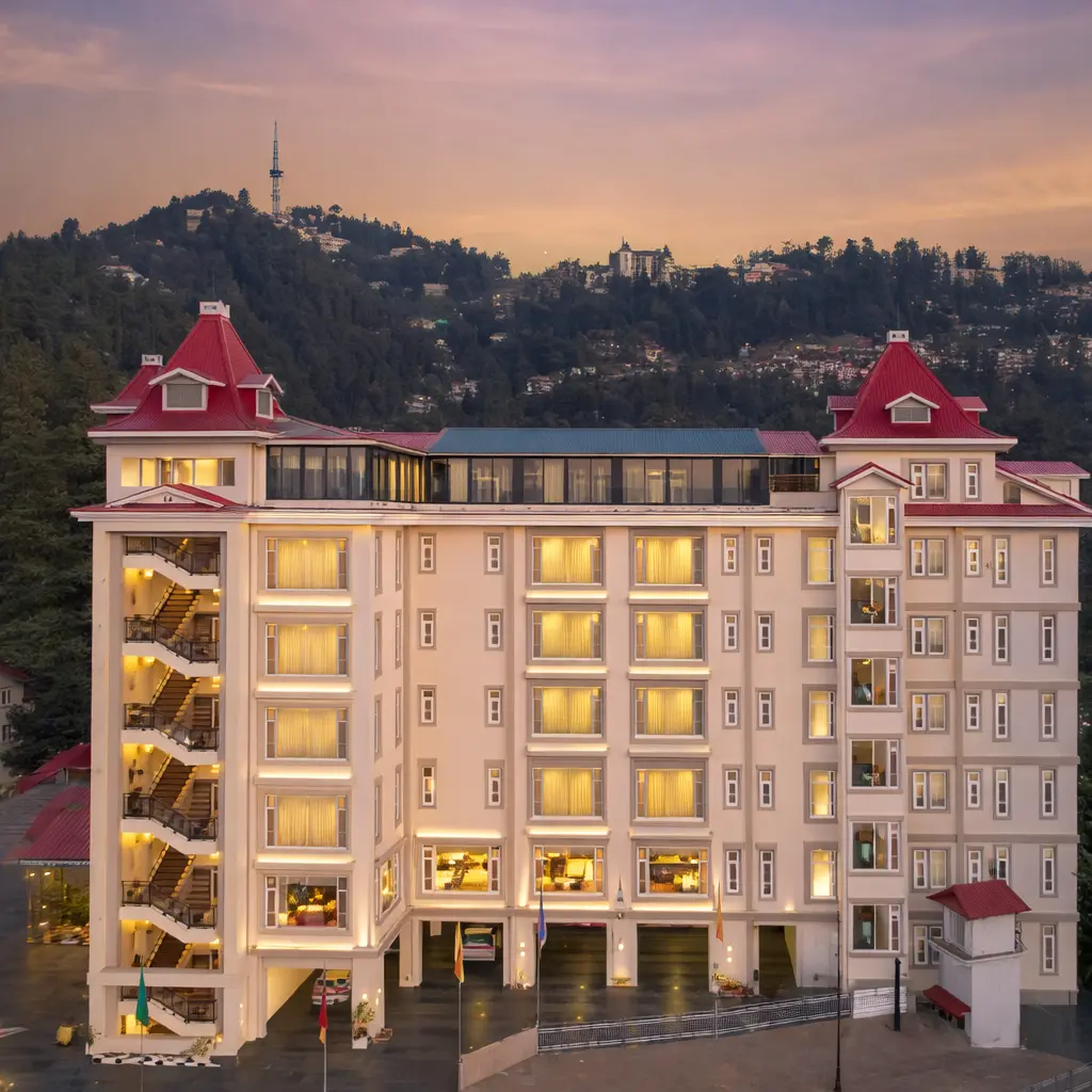 “WelcomHeritage Elysium Resort & Spa luxury hill resort offering serene views and premium hospitality”